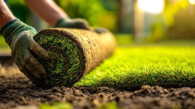Sod installation by The Landscaping Brothers