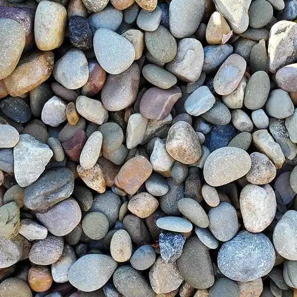 3-5" LARGE MULTI-COLOR RIVER ROCK